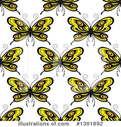 Royalty-Free (RF) Butterfly Clipart Illustration by Vector Tradition SM - Stock Sample #1301892