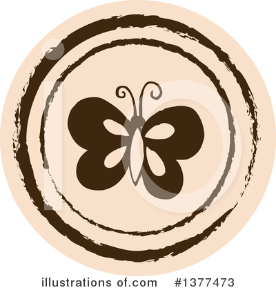 Royalty-Free (RF) Butterfly Clipart Illustration by Cherie Reve - Stock Sample #1377473