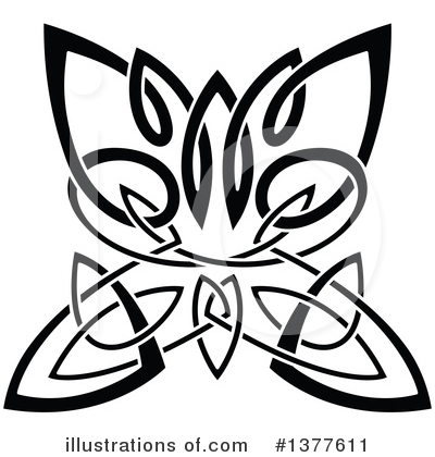 Royalty-Free (RF) Butterfly Clipart Illustration by Vector Tradition SM - Stock Sample #1377611