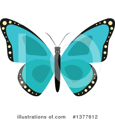 Royalty-Free (RF) Butterfly Clipart Illustration by Vector Tradition SM - Stock Sample #1377612