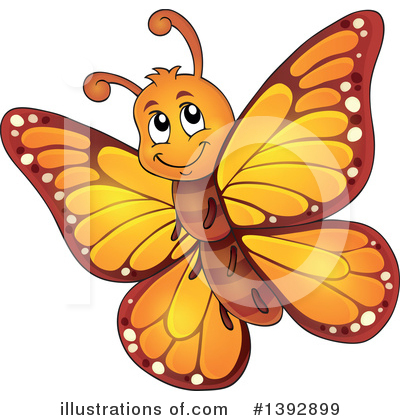 Butterflies Clipart #1392899 by visekart