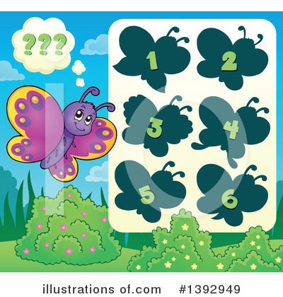 Royalty-Free (RF) Butterfly Clipart Illustration by visekart - Stock Sample #1392949