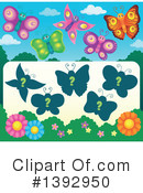 Butterfly Clipart #1392950 by visekart