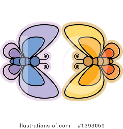 Butterfly Clipart #1393059 by Lal Perera