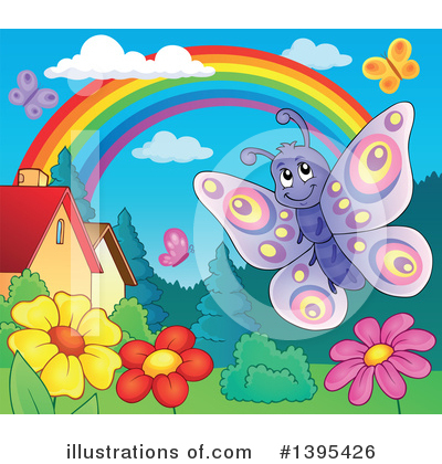Royalty-Free (RF) Butterfly Clipart Illustration by visekart - Stock Sample #1395426