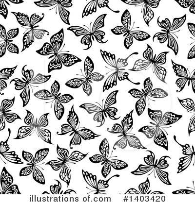 Royalty-Free (RF) Butterfly Clipart Illustration by Vector Tradition SM - Stock Sample #1403420