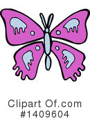 Butterfly Clipart #1409604 by lineartestpilot