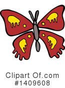 Butterfly Clipart #1409608 by lineartestpilot