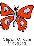 Butterfly Clipart #1409613 by lineartestpilot