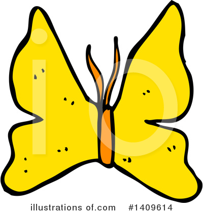 Royalty-Free (RF) Butterfly Clipart Illustration by lineartestpilot - Stock Sample #1409614