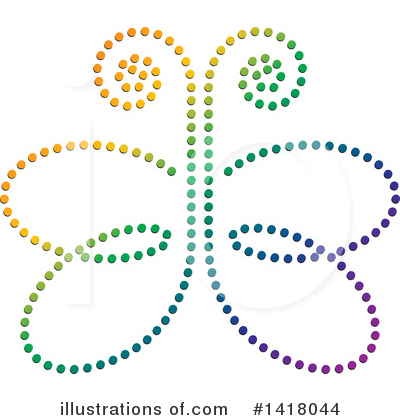 Royalty-Free (RF) Butterfly Clipart Illustration by Lal Perera - Stock Sample #1418044