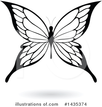 Royalty-Free (RF) Butterfly Clipart Illustration by cidepix - Stock Sample #1435374