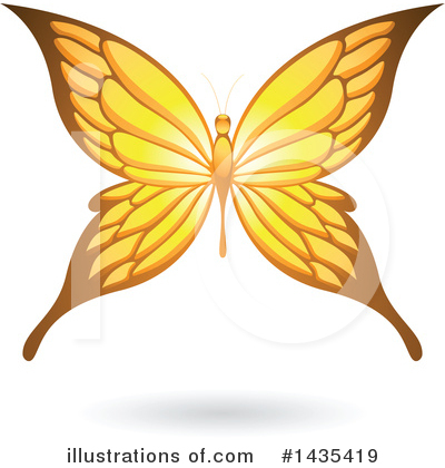 Royalty-Free (RF) Butterfly Clipart Illustration by cidepix - Stock Sample #1435419