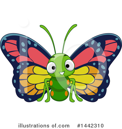 Royalty-Free (RF) Butterfly Clipart Illustration by BNP Design Studio - Stock Sample #1442310