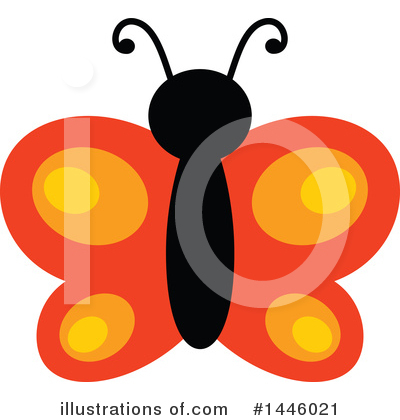 Royalty-Free (RF) Butterfly Clipart Illustration by visekart - Stock Sample #1446021