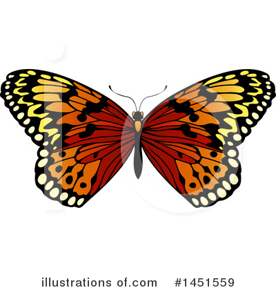 Royalty-Free (RF) Butterfly Clipart Illustration by AtStockIllustration - Stock Sample #1451559