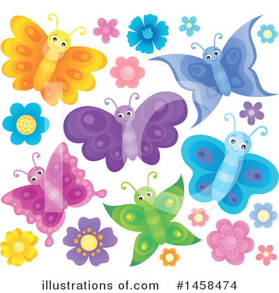 Royalty-Free (RF) Butterfly Clipart Illustration by visekart - Stock Sample #1458474