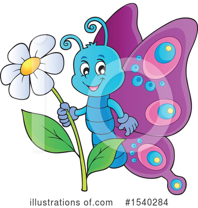 Royalty-Free (RF) Butterfly Clipart Illustration by visekart - Stock Sample #1540284