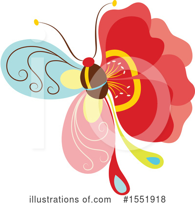 Royalty-Free (RF) Butterfly Clipart Illustration by Cherie Reve - Stock Sample #1551918