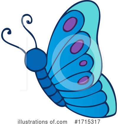 Royalty-Free (RF) Butterfly Clipart Illustration by visekart - Stock Sample #1715317