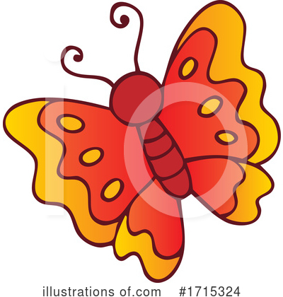 Royalty-Free (RF) Butterfly Clipart Illustration by visekart - Stock Sample #1715324