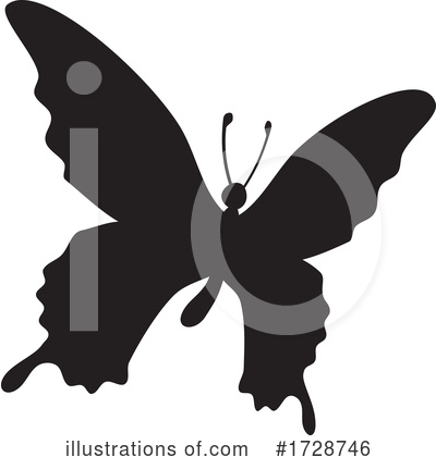Royalty-Free (RF) Butterfly Clipart Illustration by Any Vector - Stock Sample #1728746