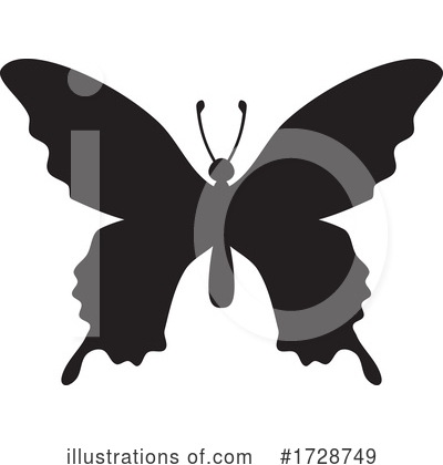 Royalty-Free (RF) Butterfly Clipart Illustration by Any Vector - Stock Sample #1728749