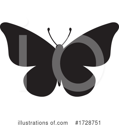 Royalty-Free (RF) Butterfly Clipart Illustration by Any Vector - Stock Sample #1728751