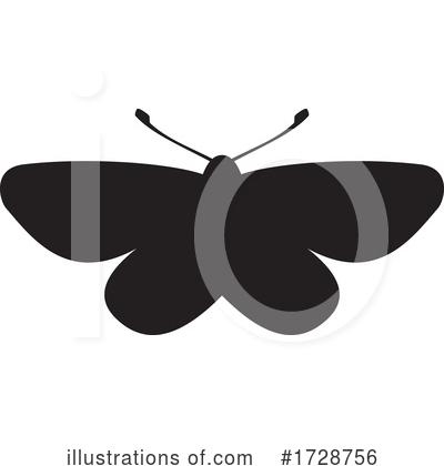 Royalty-Free (RF) Butterfly Clipart Illustration by Any Vector - Stock Sample #1728756
