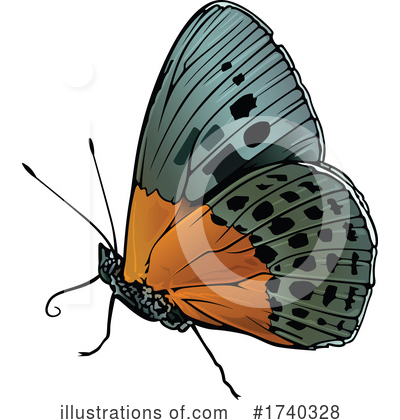 Royalty-Free (RF) Butterfly Clipart Illustration by dero - Stock Sample #1740328