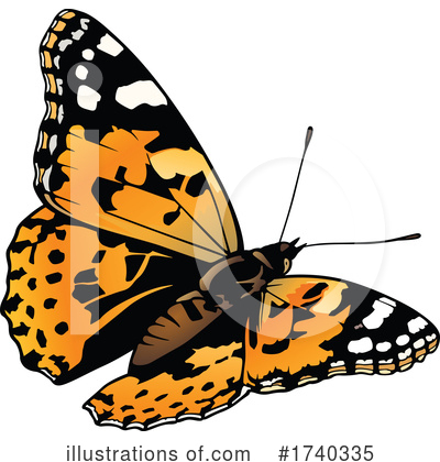 Royalty-Free (RF) Butterfly Clipart Illustration by dero - Stock Sample #1740335