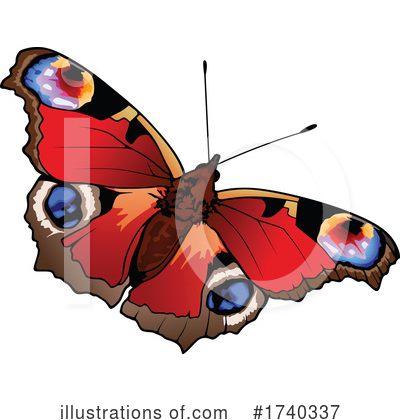 Royalty-Free (RF) Butterfly Clipart Illustration by dero - Stock Sample #1740337