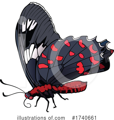 Royalty-Free (RF) Butterfly Clipart Illustration by dero - Stock Sample #1740661