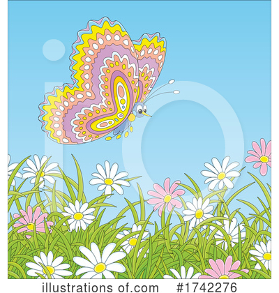 Royalty-Free (RF) Butterfly Clipart Illustration by Alex Bannykh - Stock Sample #1742276