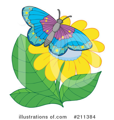 Royalty-Free (RF) Butterfly Clipart Illustration by visekart - Stock Sample #211384
