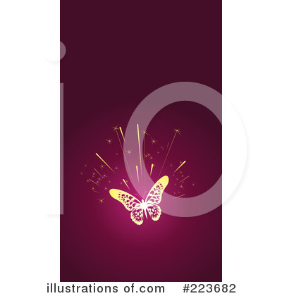 Royalty-Free (RF) Butterfly Clipart Illustration by Eugene - Stock Sample #223682