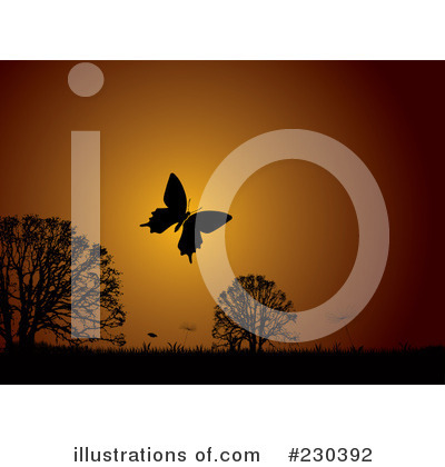 Royalty-Free (RF) Butterfly Clipart Illustration by michaeltravers - Stock Sample #230392