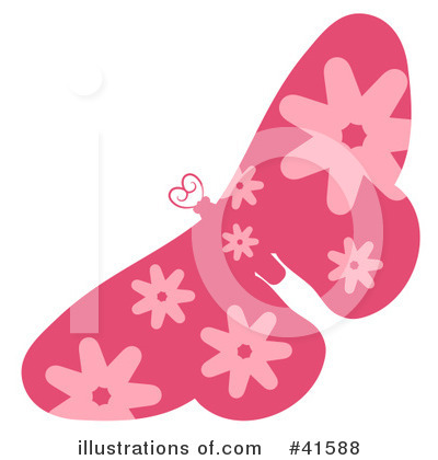 Royalty-Free (RF) Butterfly Clipart Illustration by Prawny - Stock Sample #41588