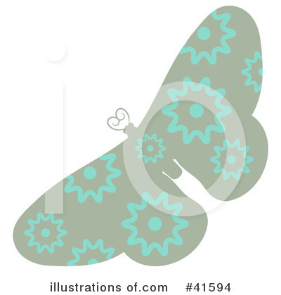 Royalty-Free (RF) Butterfly Clipart Illustration by Prawny - Stock Sample #41594