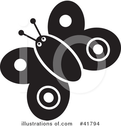 Royalty-Free (RF) Butterfly Clipart Illustration by Prawny - Stock Sample #41794