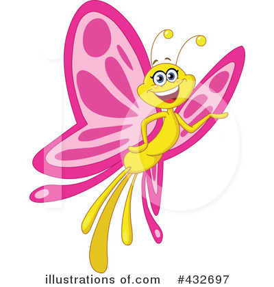Royalty-Free (RF) Butterfly Clipart Illustration by yayayoyo - Stock Sample #432697