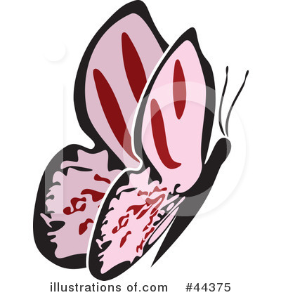 Royalty-Free (RF) Butterfly Clipart Illustration by Frisko - Stock Sample #44375