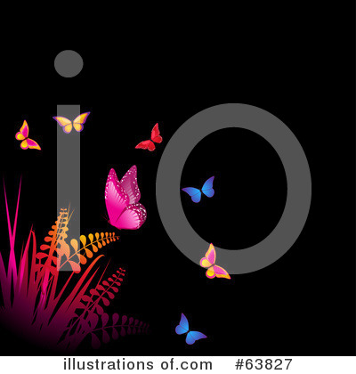 Royalty-Free (RF) Butterfly Clipart Illustration by elaineitalia - Stock Sample #63827
