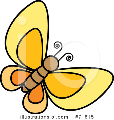 Royalty-Free (RF) Butterfly Clipart Illustration by Lal Perera - Stock Sample #71615