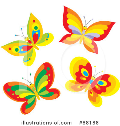 Royalty-Free (RF) Butterfly Clipart Illustration by Alex Bannykh - Stock Sample #88188