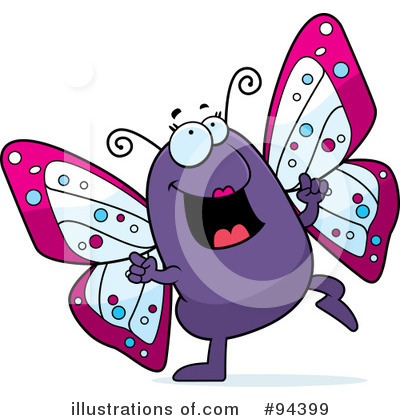 Royalty-Free (RF) Butterfly Clipart Illustration by Cory Thoman - Stock Sample #94399