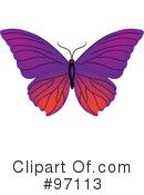 Butterfly Clipart #97113 by Pams Clipart