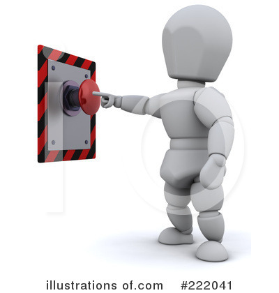 Royalty-Free (RF) Button Clipart Illustration by KJ Pargeter - Stock Sample #222041