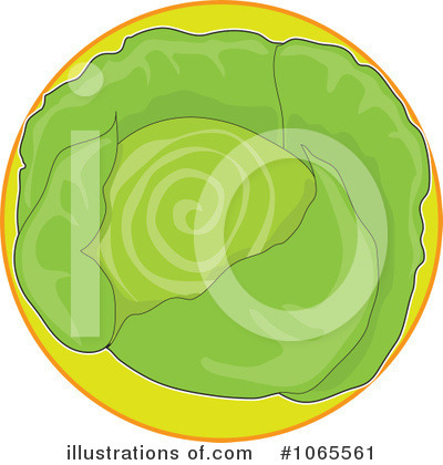 Royalty-Free (RF) Cabbage Clipart Illustration by Maria Bell - Stock Sample #1065561