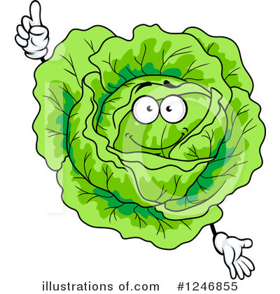 Royalty-Free (RF) Cabbage Clipart Illustration by Vector Tradition SM - Stock Sample #1246855